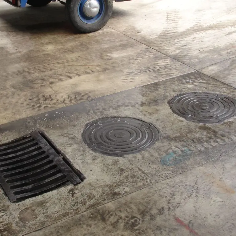 Humes Oil and Grit Interceptor in a workshop 1