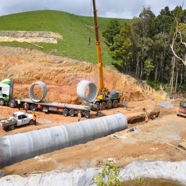 Humes Spun Pipes DN2550 Class 6 SH10 Bulls Gorge Bay of Islands