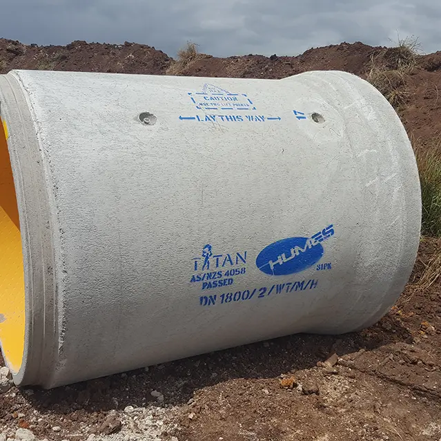 Humes VT Lined Pipe Far Western WW Interceptor